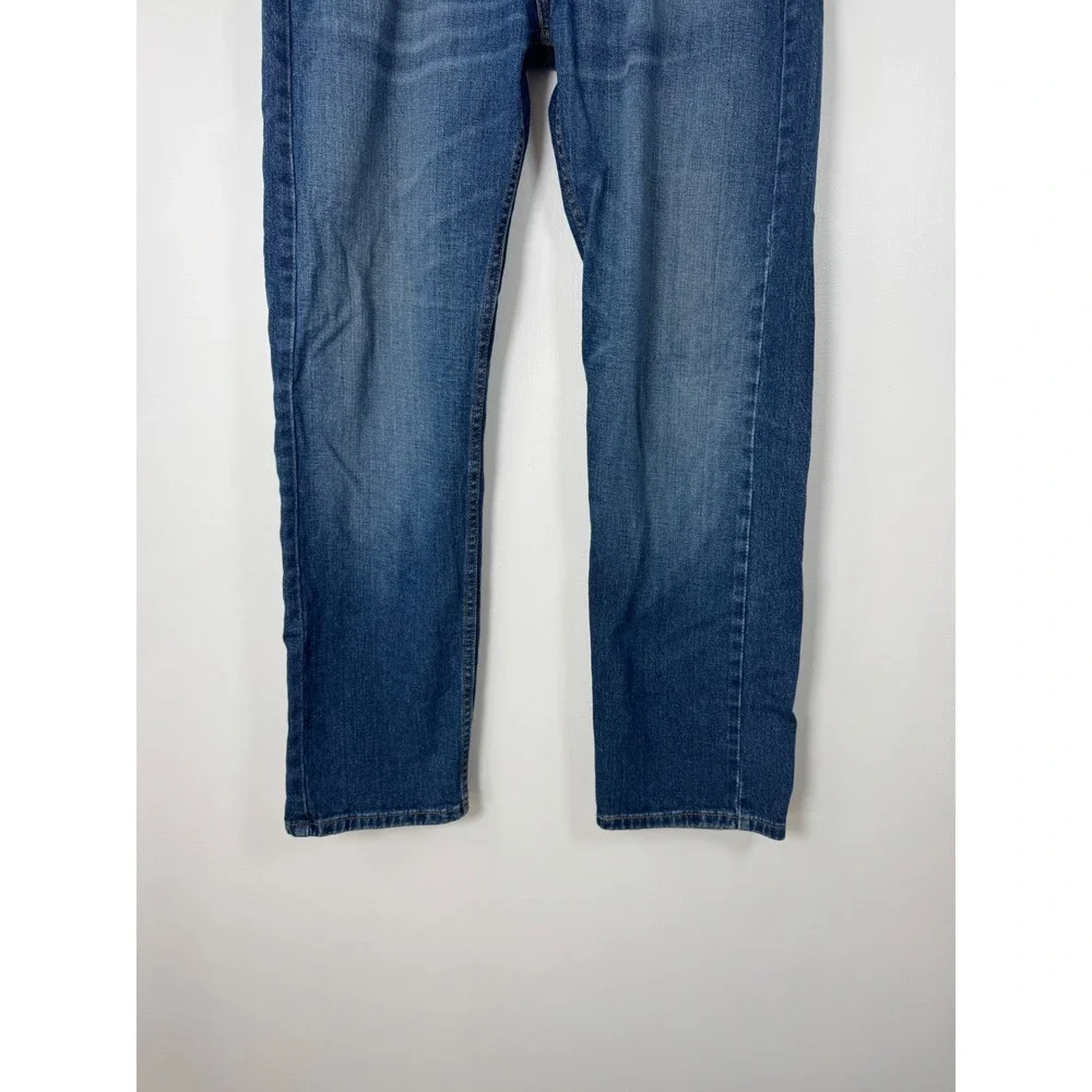 Classic Levi's Mens 36x32‎ 505 Regular Fit Jeans Blue Medium Wash Stretch Denim